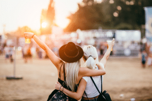 friends at a festival